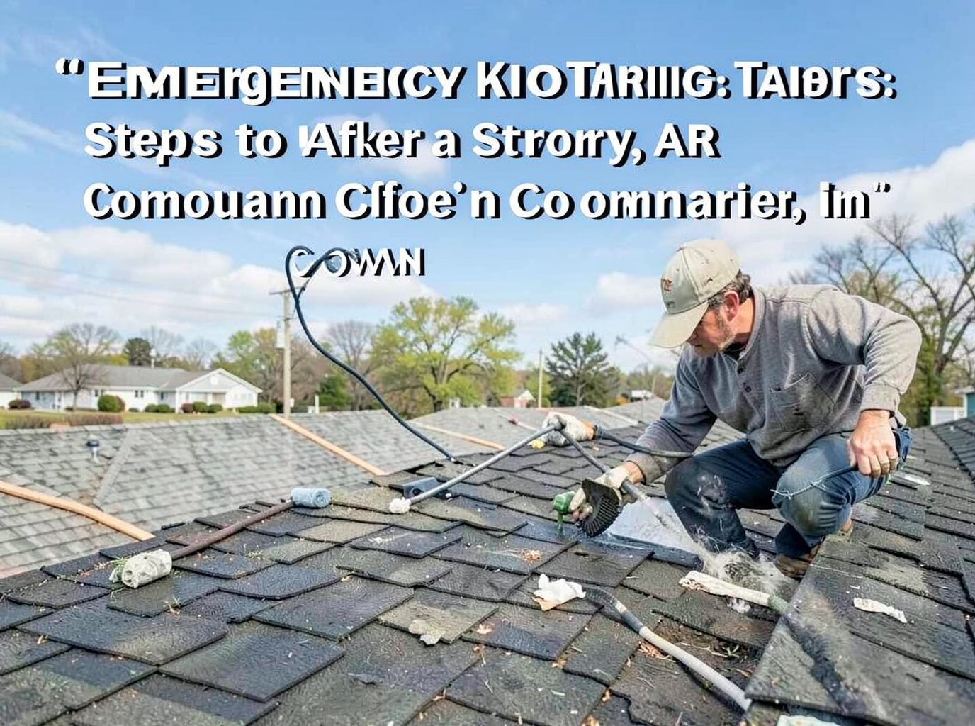 Emergency Roof Tarping: Steps to Take After a Storm in Conway, AR