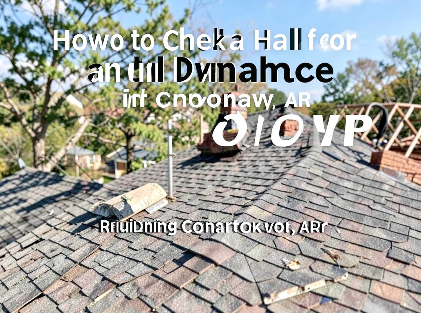 How to Check a Roof for Hail and Wind Damage in Conway, AR